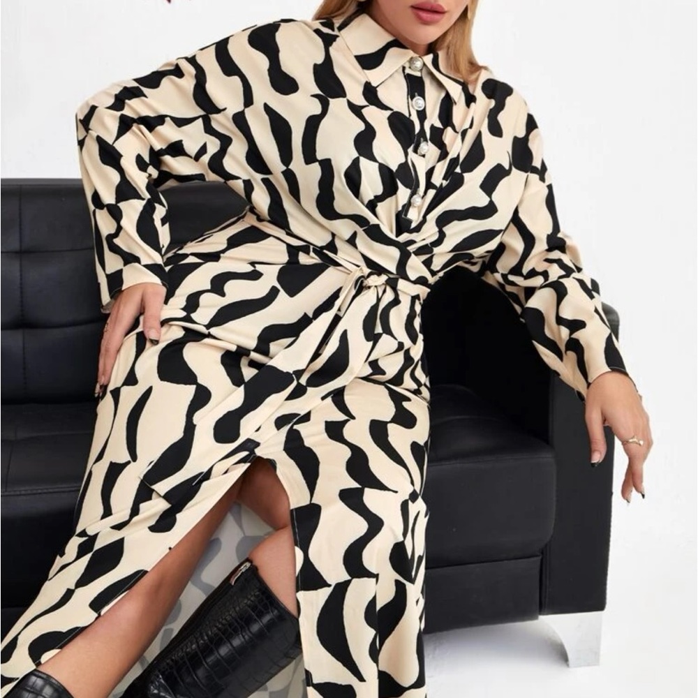 Shein geometric dress